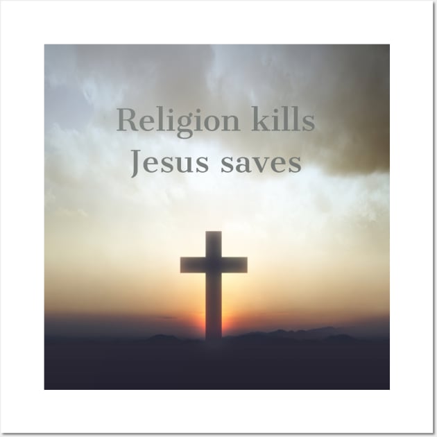 Jesus Saves Wall Art by Ekklesia Warriors